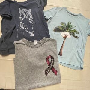 New Mix Kids Tees - Navy, Light Blue, and Gray